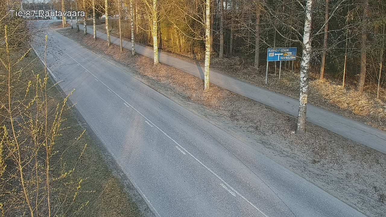 Weather Camera Image Väg 87 Rautavaara, Rautavaara, Pohjois-Savo