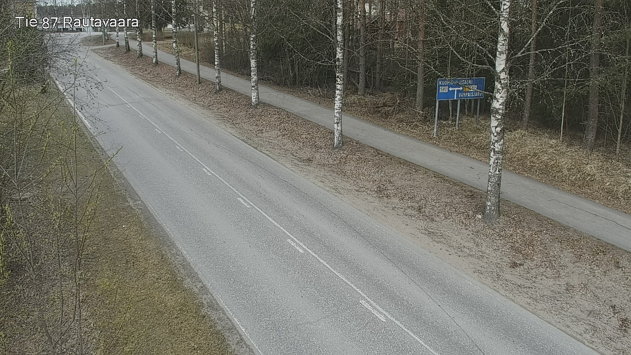 Weather Camera Image Väg 87 Rautavaara, Rautavaara, Pohjois-Savo