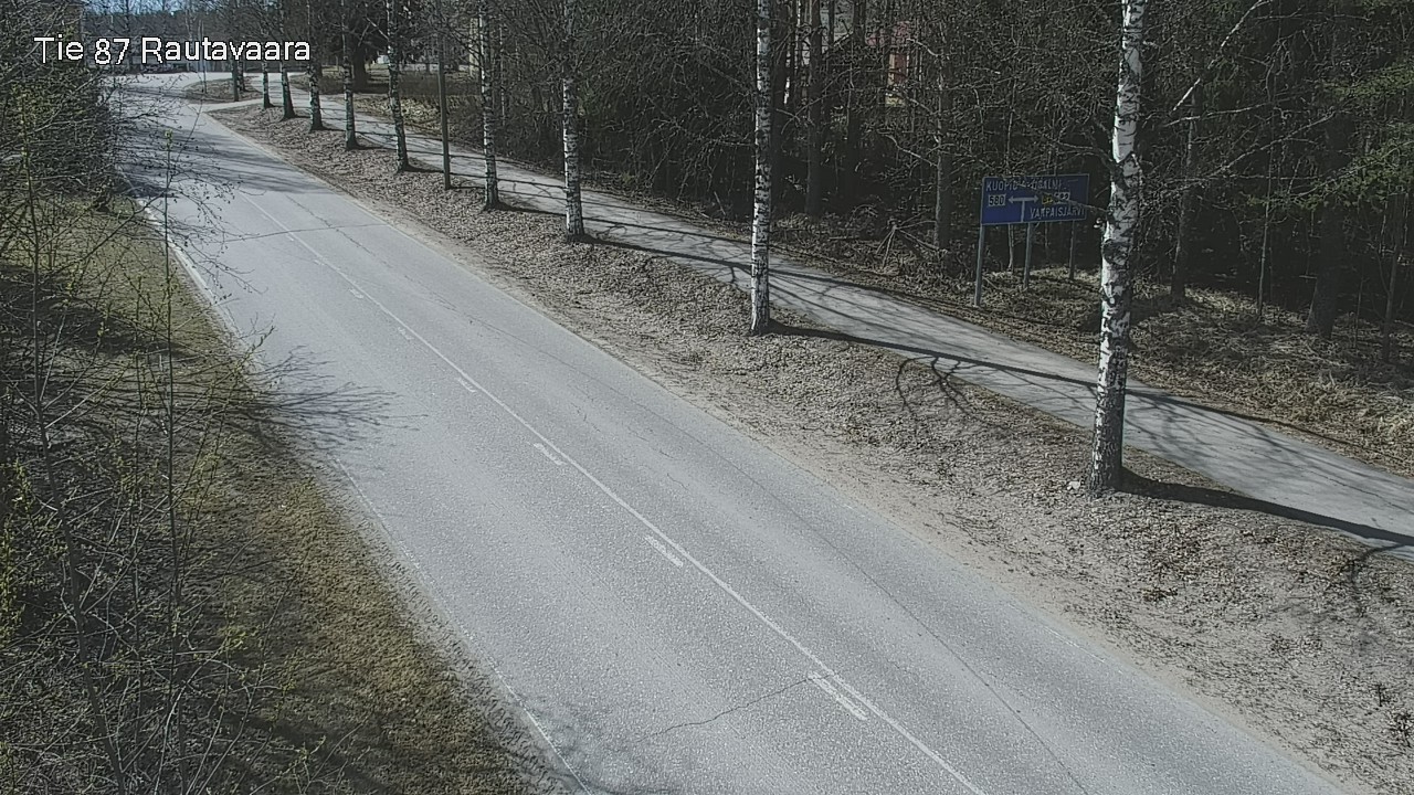 Weather Camera Image Road 87 Rautavaara, Rautavaara, Pohjois-Savo