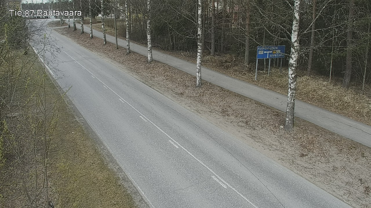 Weather Camera Image Väg 87 Rautavaara, Rautavaara, Pohjois-Savo