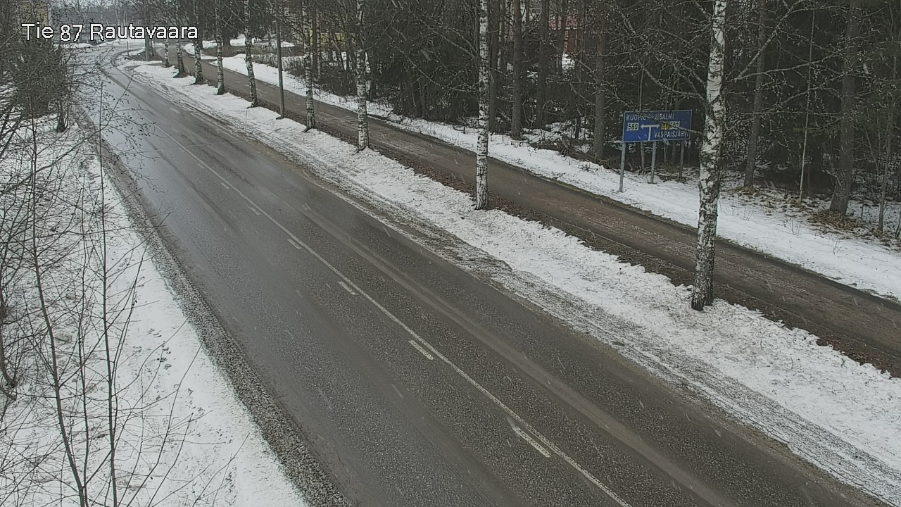 Weather Camera Image Väg 87 Rautavaara, Rautavaara, Pohjois-Savo