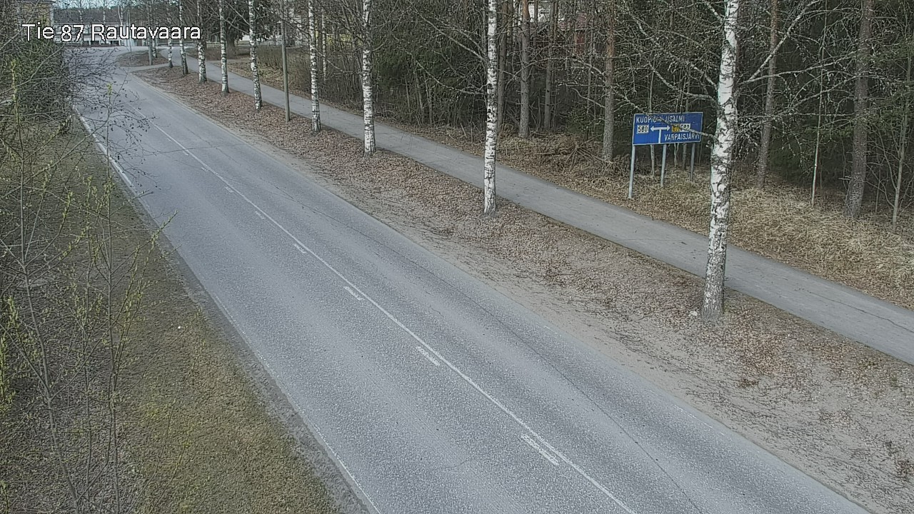 Weather Camera Image Väg 87 Rautavaara, Rautavaara, Pohjois-Savo