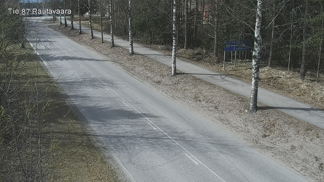 Weather Camera Image Road 87 Rautavaara, Rautavaara, Pohjois-Savo