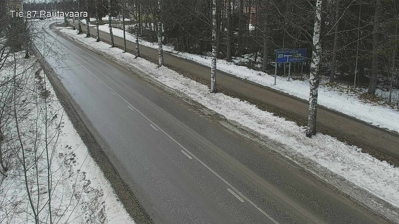 Weather Camera Image Väg 87 Rautavaara, Rautavaara, Pohjois-Savo