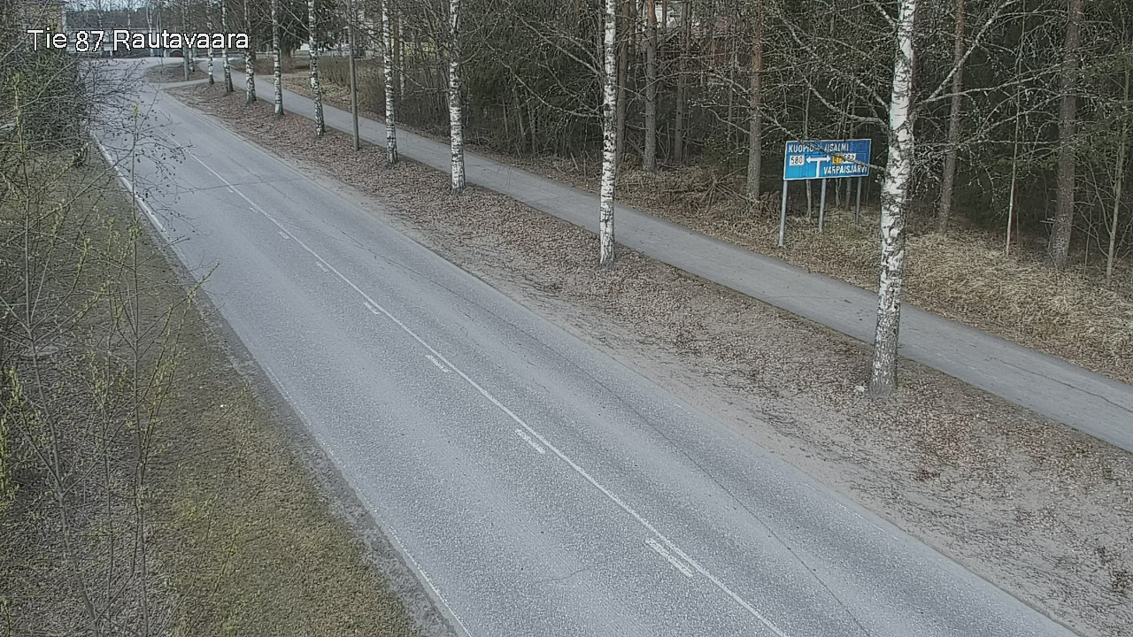 Weather Camera Image Väg 87 Rautavaara, Rautavaara, Pohjois-Savo