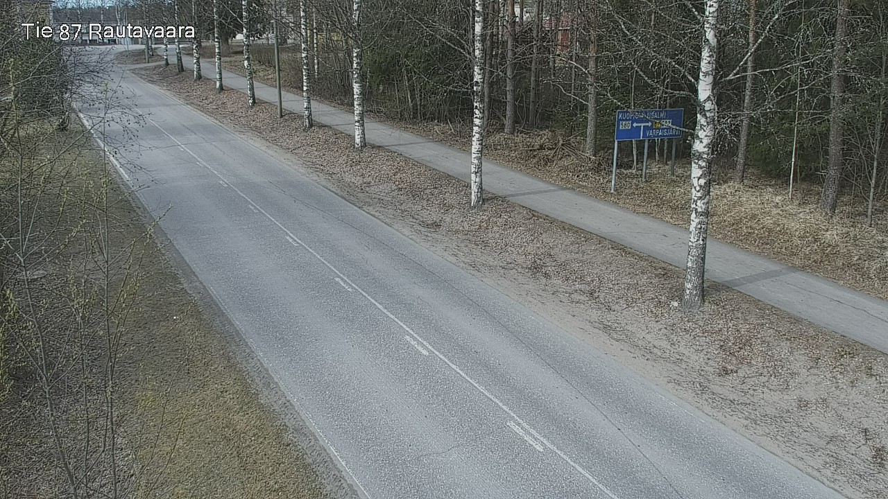 Weather Camera Image Road 87 Rautavaara, Rautavaara, Pohjois-Savo