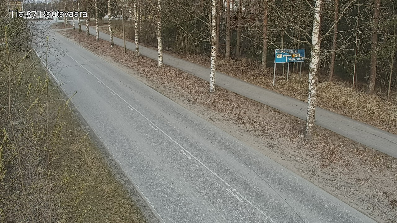 Weather Camera Image Väg 87 Rautavaara, Rautavaara, Pohjois-Savo