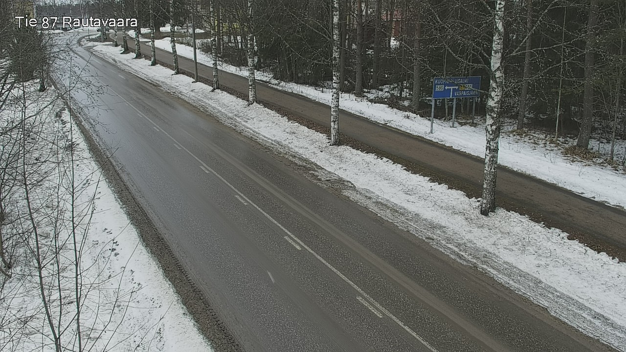 Weather Camera Image Väg 87 Rautavaara, Rautavaara, Pohjois-Savo