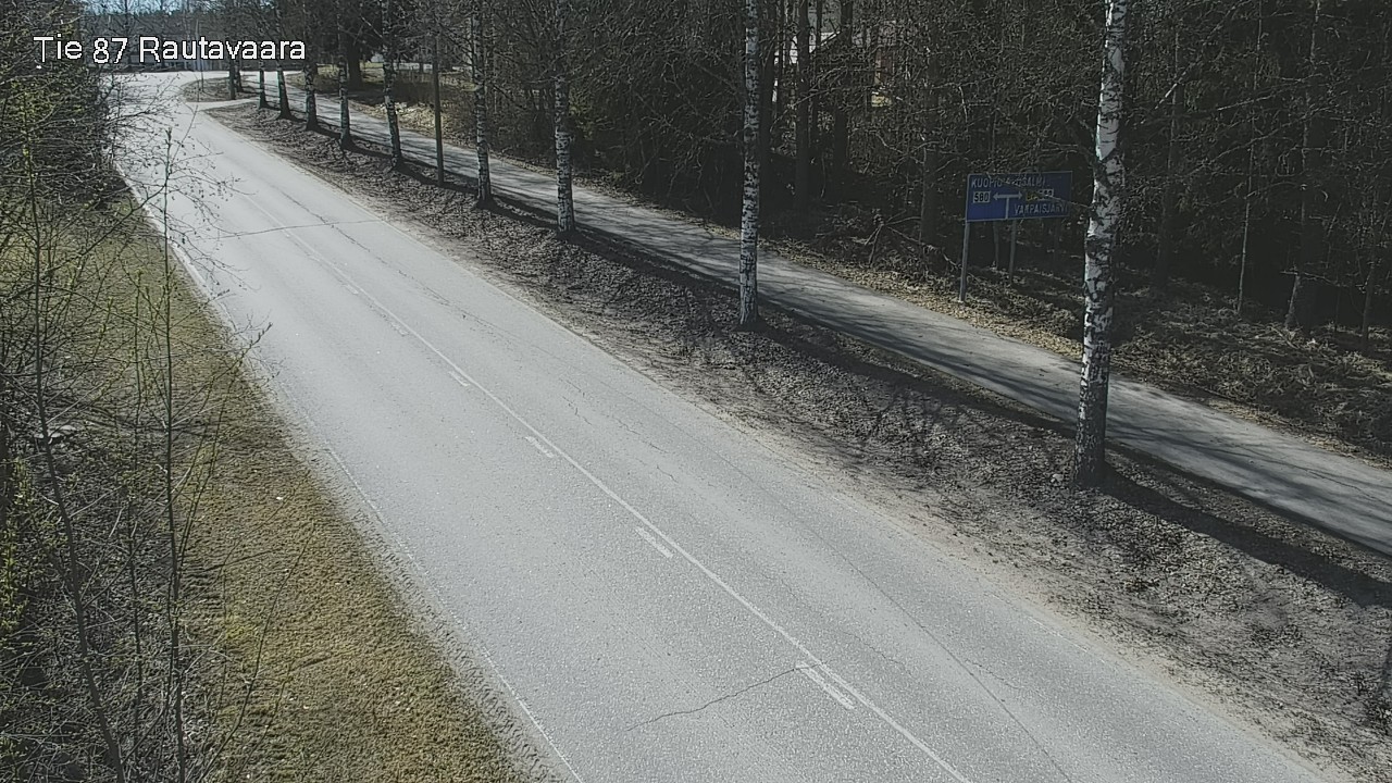 Weather Camera Image Road 87 Rautavaara, Rautavaara, Pohjois-Savo