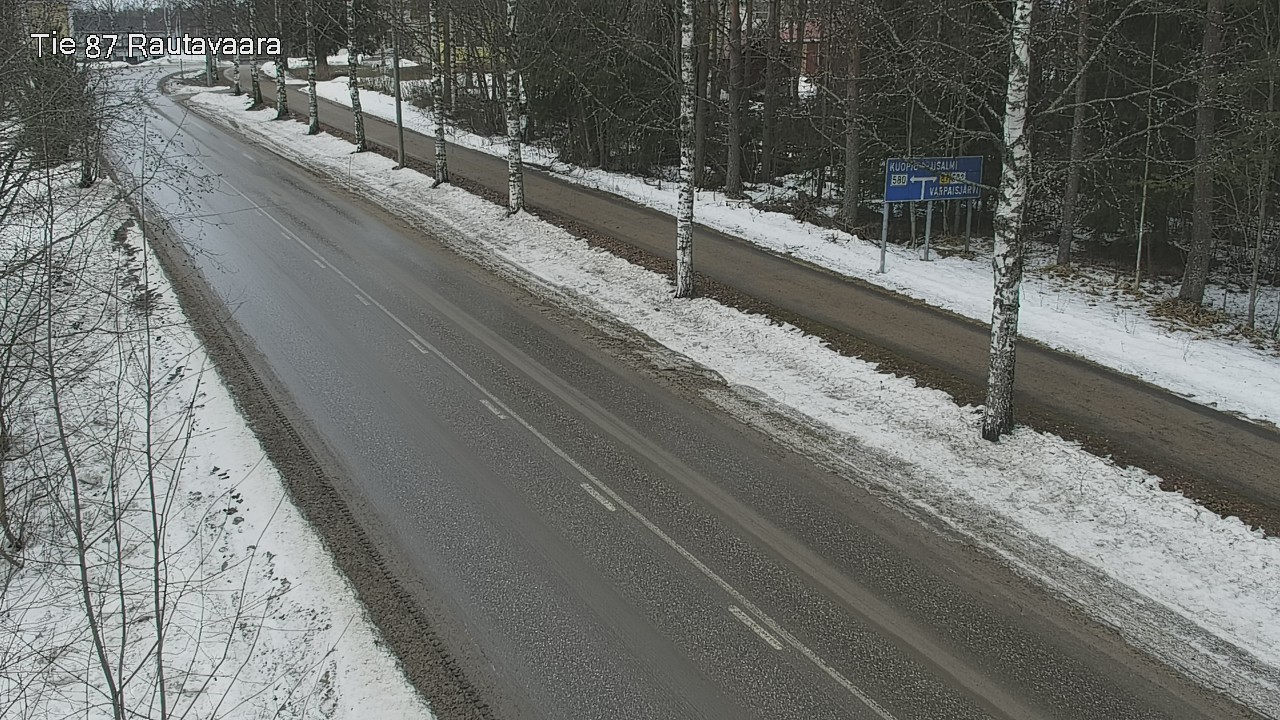 Weather Camera Image Väg 87 Rautavaara, Rautavaara, Pohjois-Savo