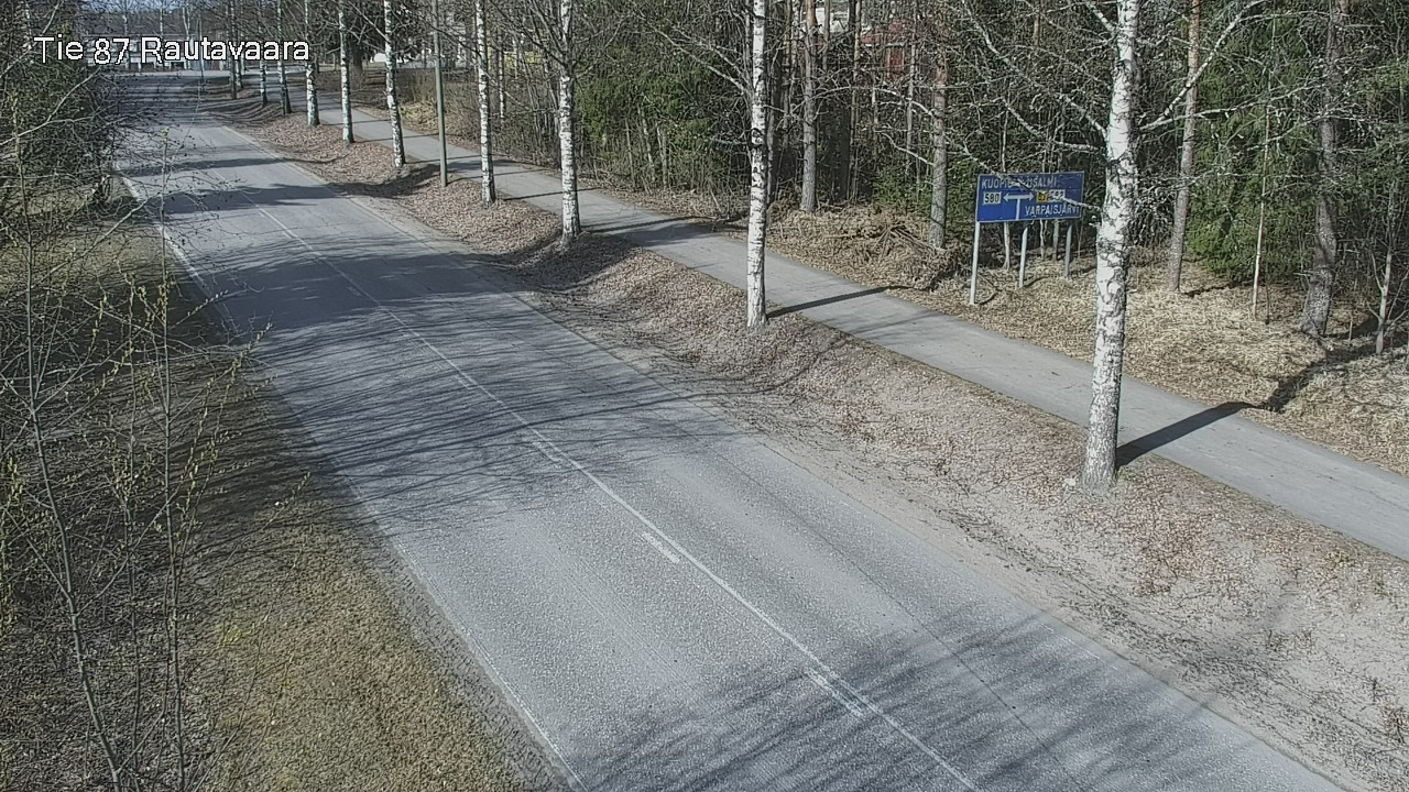 Weather Camera Image Road 87 Rautavaara, Rautavaara, Pohjois-Savo
