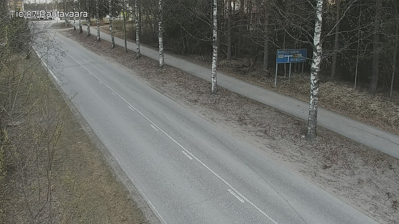 Weather Camera Image Road 87 Rautavaara, Rautavaara, Pohjois-Savo