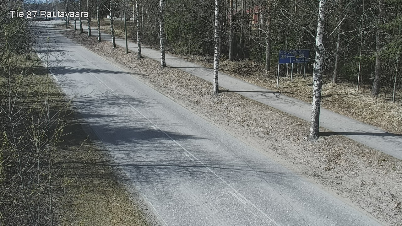 Weather Camera Image Road 87 Rautavaara, Rautavaara, Pohjois-Savo