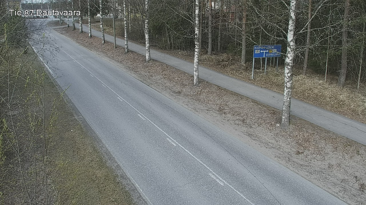 Weather Camera Image Väg 87 Rautavaara, Rautavaara, Pohjois-Savo