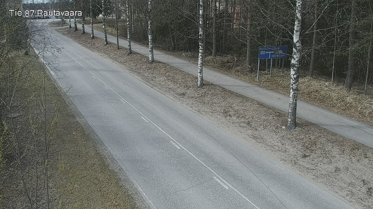 Weather Camera Image Road 87 Rautavaara, Rautavaara, Pohjois-Savo