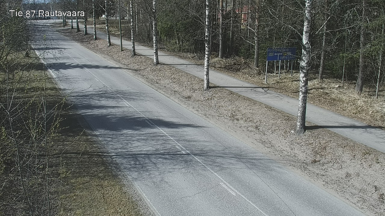 Weather Camera Image Road 87 Rautavaara, Rautavaara, Pohjois-Savo