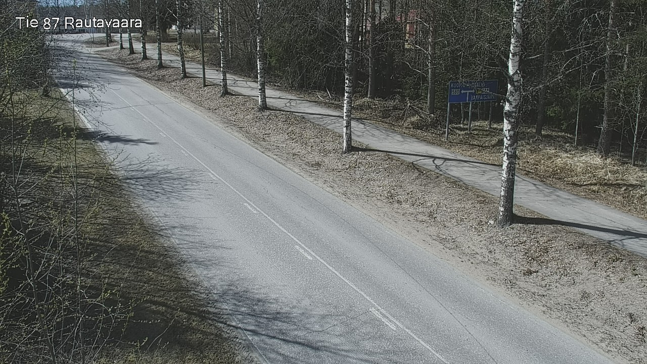 Weather Camera Image Road 87 Rautavaara, Rautavaara, Pohjois-Savo