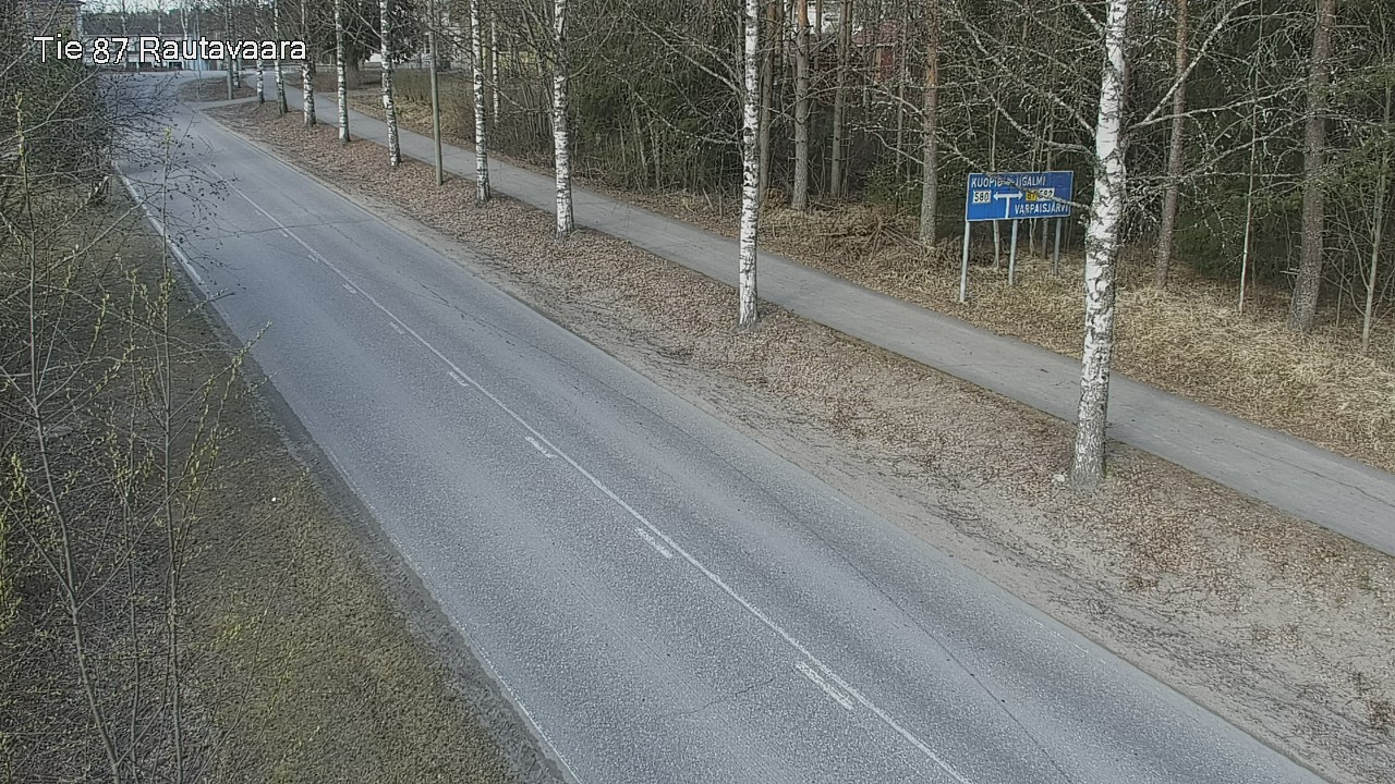Weather Camera Image Road 87 Rautavaara, Rautavaara, Pohjois-Savo