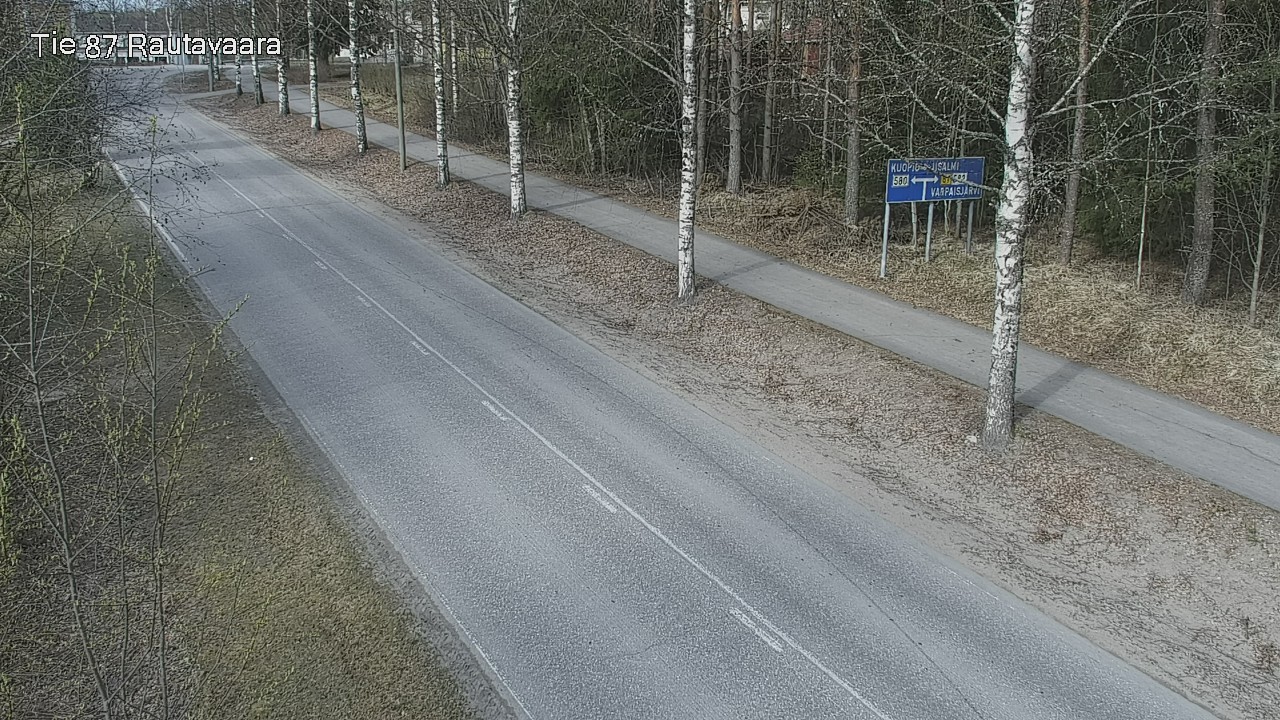 Weather Camera Image Väg 87 Rautavaara, Rautavaara, Pohjois-Savo