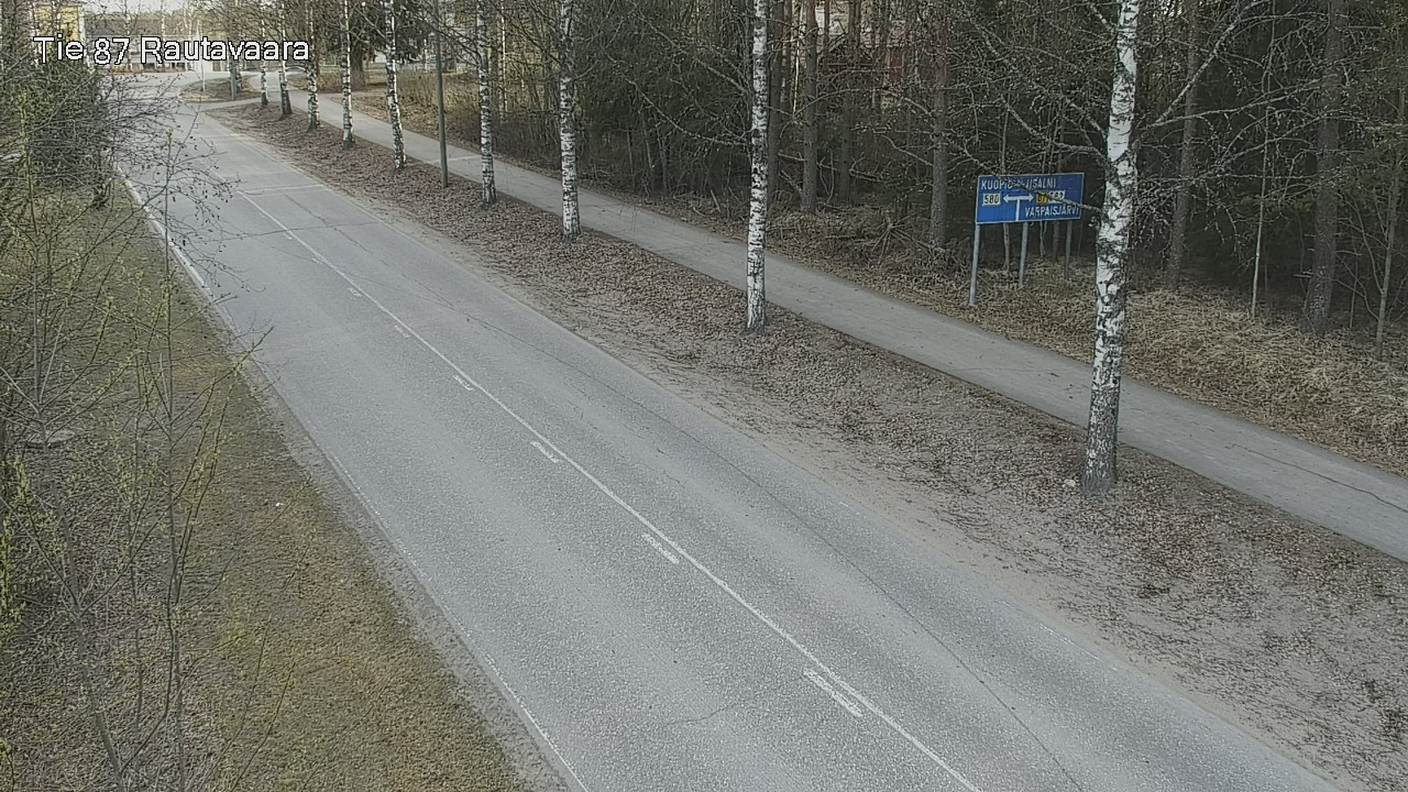 Weather Camera Image Road 87 Rautavaara, Rautavaara, Pohjois-Savo