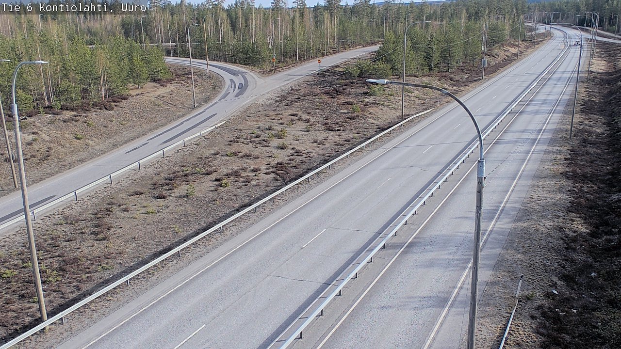 Weather Camera Image Väg 6 Kontiolax, Uuro, Kontiolahti, Pohjois-Karjala