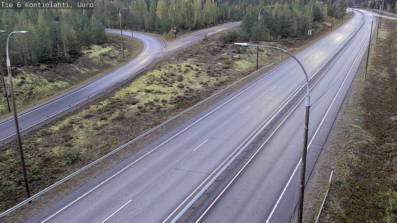 Weather Camera Image Road 6 Kontiolahti, Uuro, Kontiolahti, Pohjois-Karjala