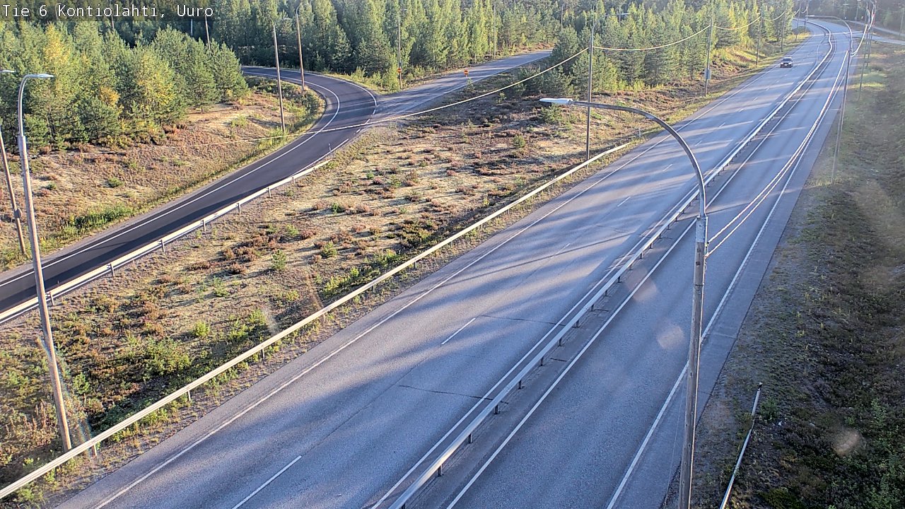 Weather Camera Image Road 6 Kontiolahti, Uuro, Kontiolahti, Pohjois-Karjala