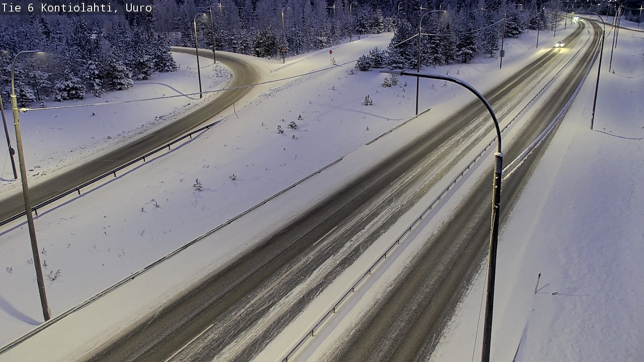 Weather Camera Image Road 6 Kontiolahti, Uuro, Kontiolahti, Pohjois-Karjala