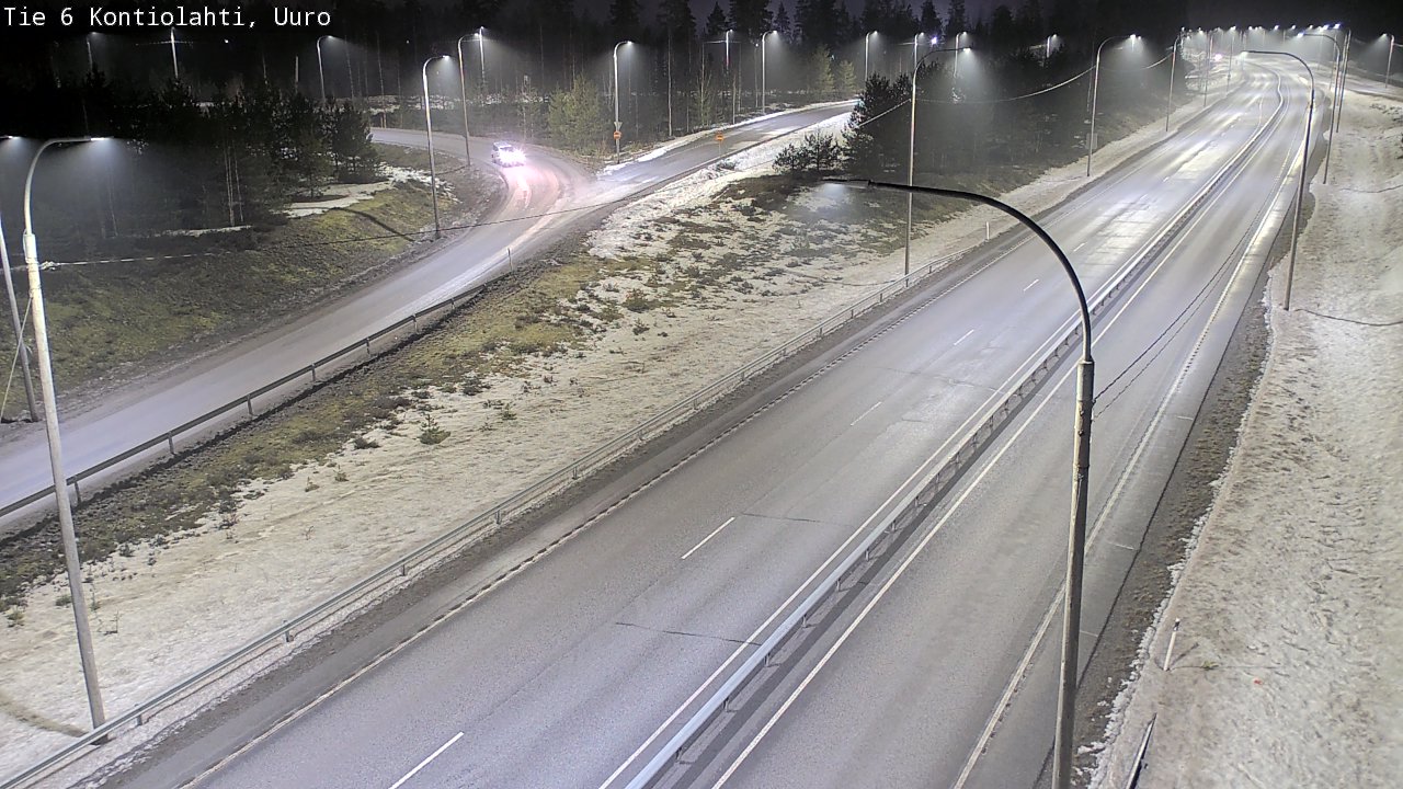 Weather Camera Image Väg 6 Kontiolax, Uuro, Kontiolahti, Pohjois-Karjala