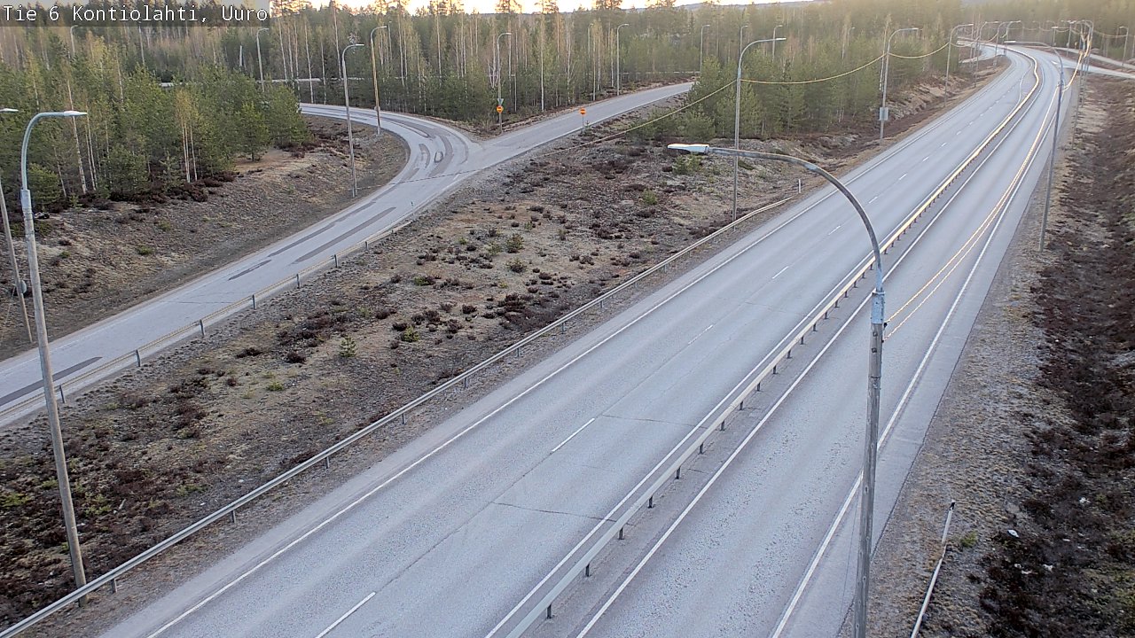 Weather Camera Image Road 6 Kontiolahti, Uuro, Kontiolahti, Pohjois-Karjala