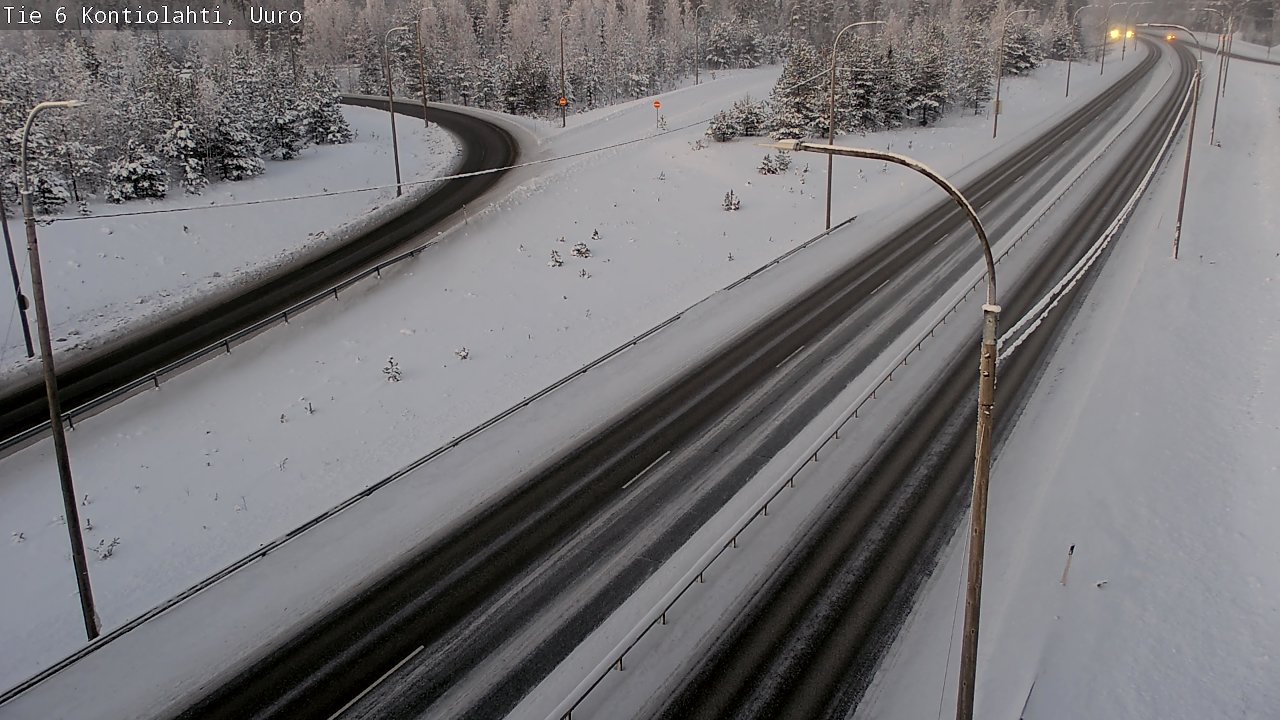 Weather Camera Image Road 6 Kontiolahti, Uuro, Kontiolahti, Pohjois-Karjala