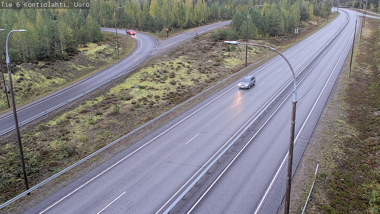 Weather Camera Image Road 6 Kontiolahti, Uuro, Kontiolahti, Pohjois-Karjala