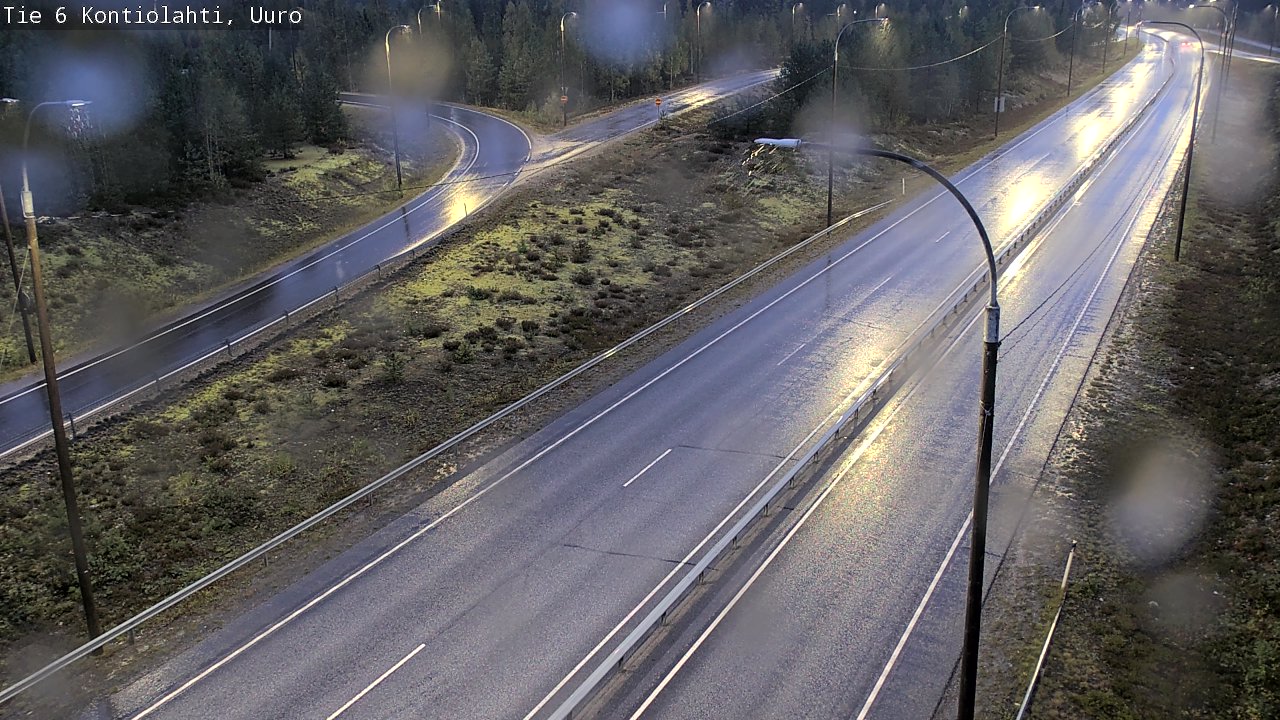 Weather Camera Image Road 6 Kontiolahti, Uuro, Kontiolahti, Pohjois-Karjala