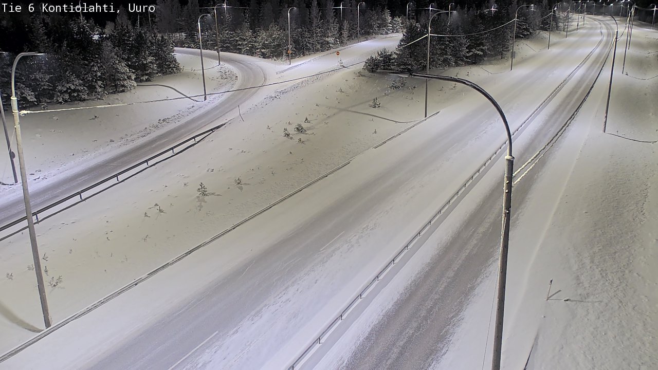 Weather Camera Image Road 6 Kontiolahti, Uuro, Kontiolahti, Pohjois-Karjala