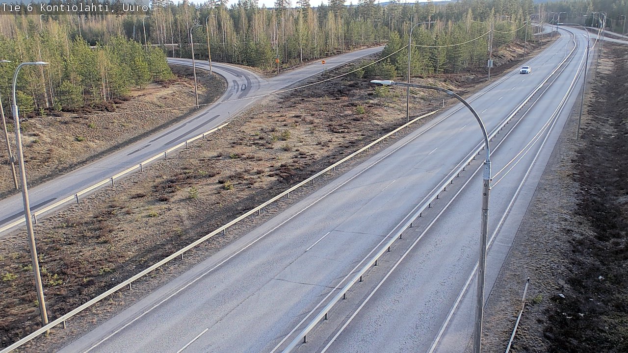 Weather Camera Image Väg 6 Kontiolax, Uuro, Kontiolahti, Pohjois-Karjala