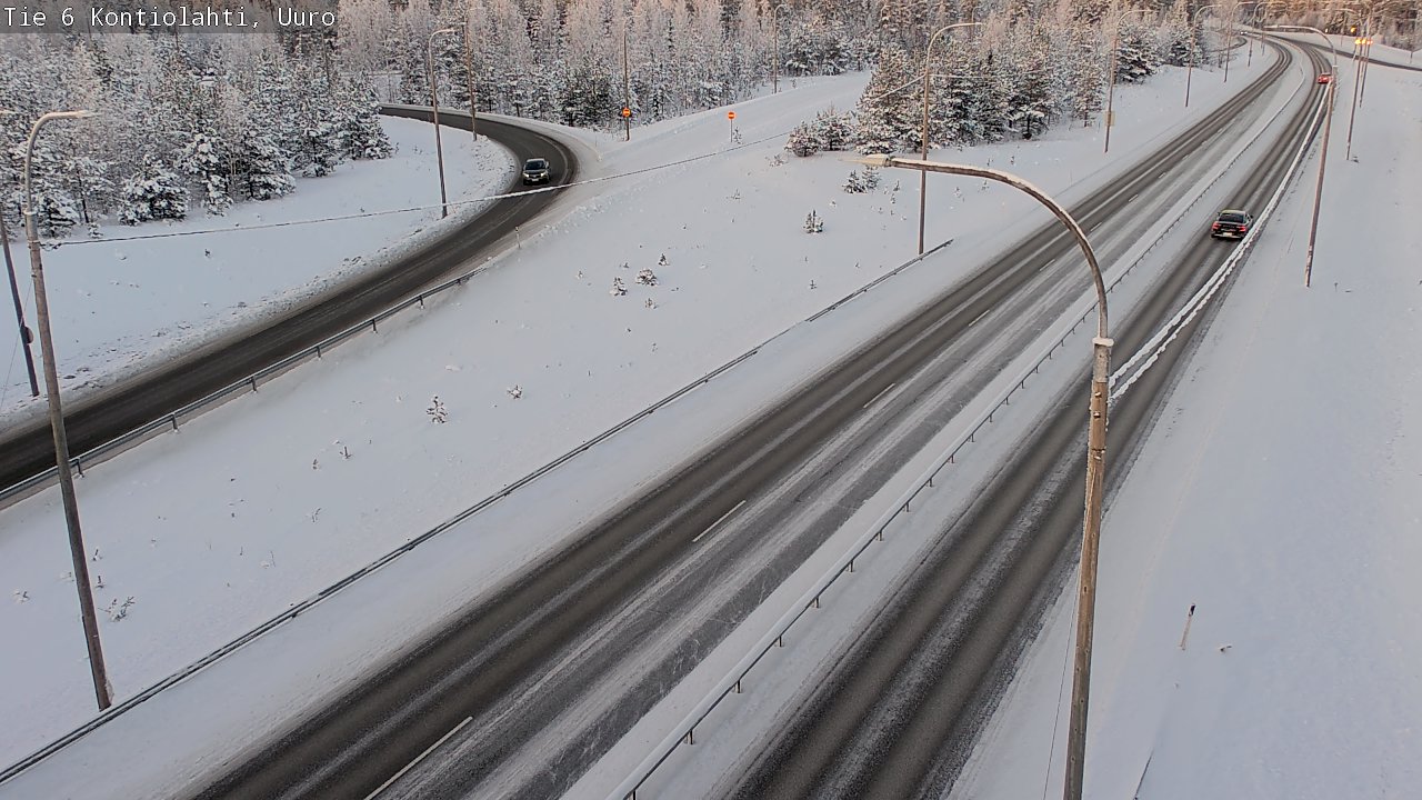 Weather Camera Image Road 6 Kontiolahti, Uuro, Kontiolahti, Pohjois-Karjala