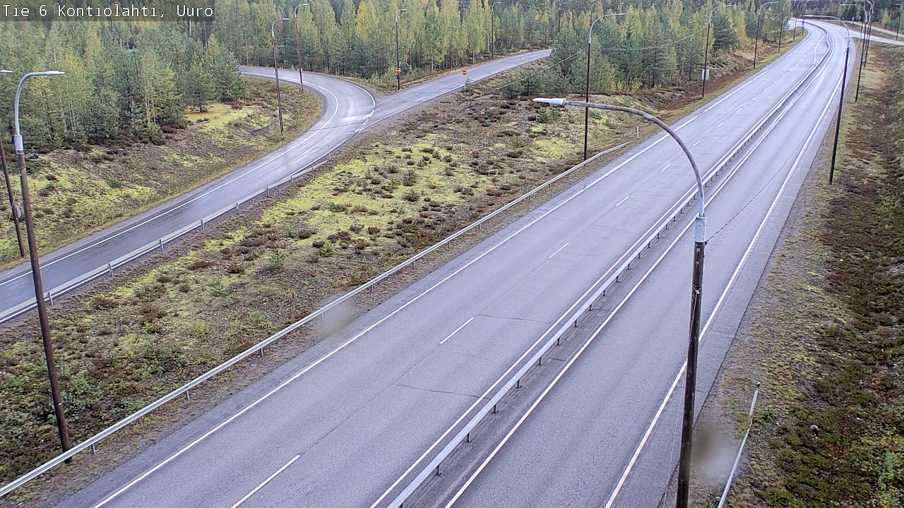 Weather Camera Image Road 6 Kontiolahti, Uuro, Kontiolahti, Pohjois-Karjala