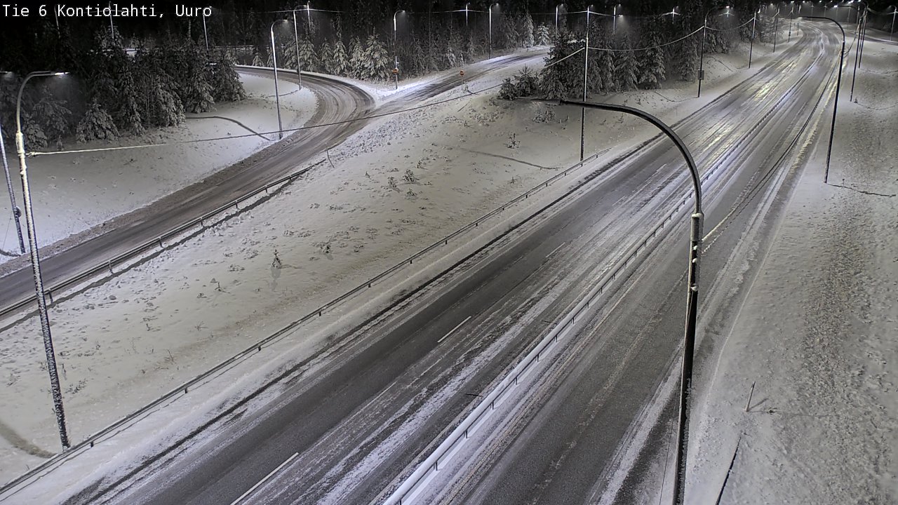 Weather Camera Image Väg 6 Kontiolax, Uuro, Kontiolahti, Pohjois-Karjala