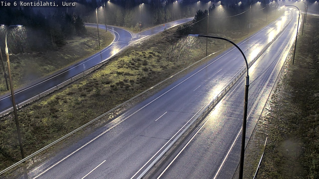 Weather Camera Image Road 6 Kontiolahti, Uuro, Kontiolahti, Pohjois-Karjala