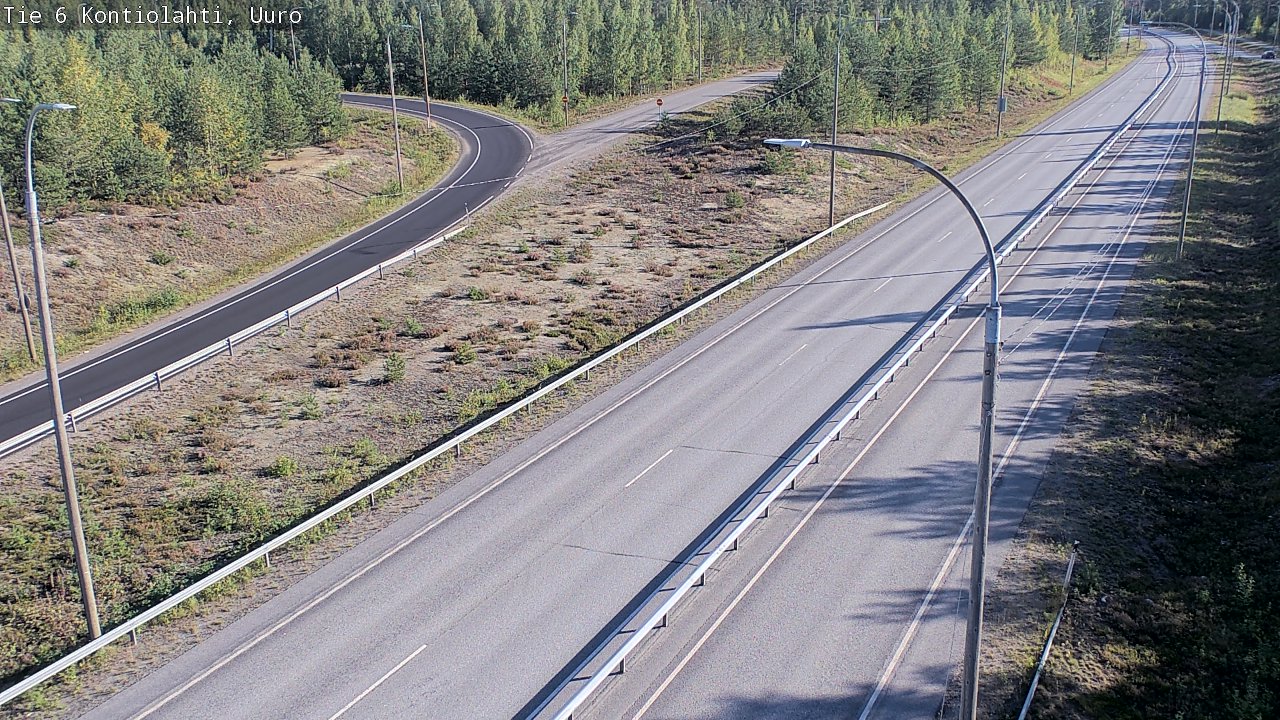Weather Camera Image Road 6 Kontiolahti, Uuro, Kontiolahti, Pohjois-Karjala