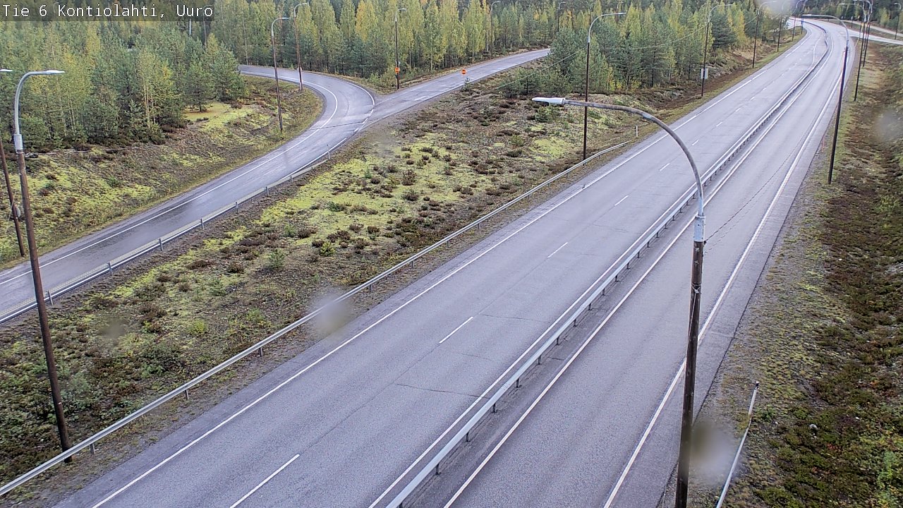 Weather Camera Image Road 6 Kontiolahti, Uuro, Kontiolahti, Pohjois-Karjala