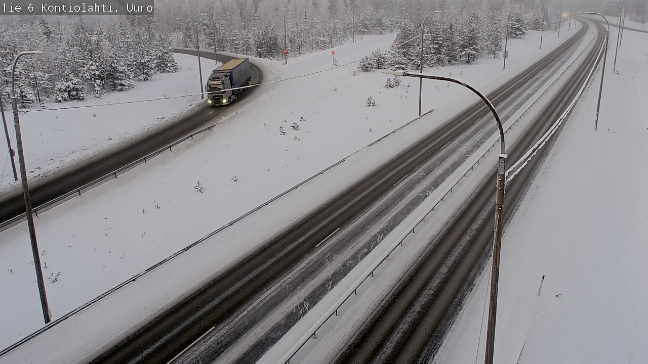 Weather Camera Image Road 6 Kontiolahti, Uuro, Kontiolahti, Pohjois-Karjala