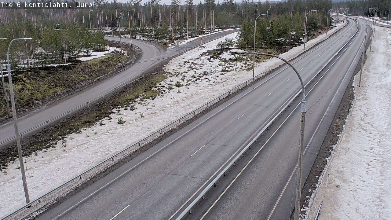 Weather Camera Image Väg 6 Kontiolax, Uuro, Kontiolahti, Pohjois-Karjala