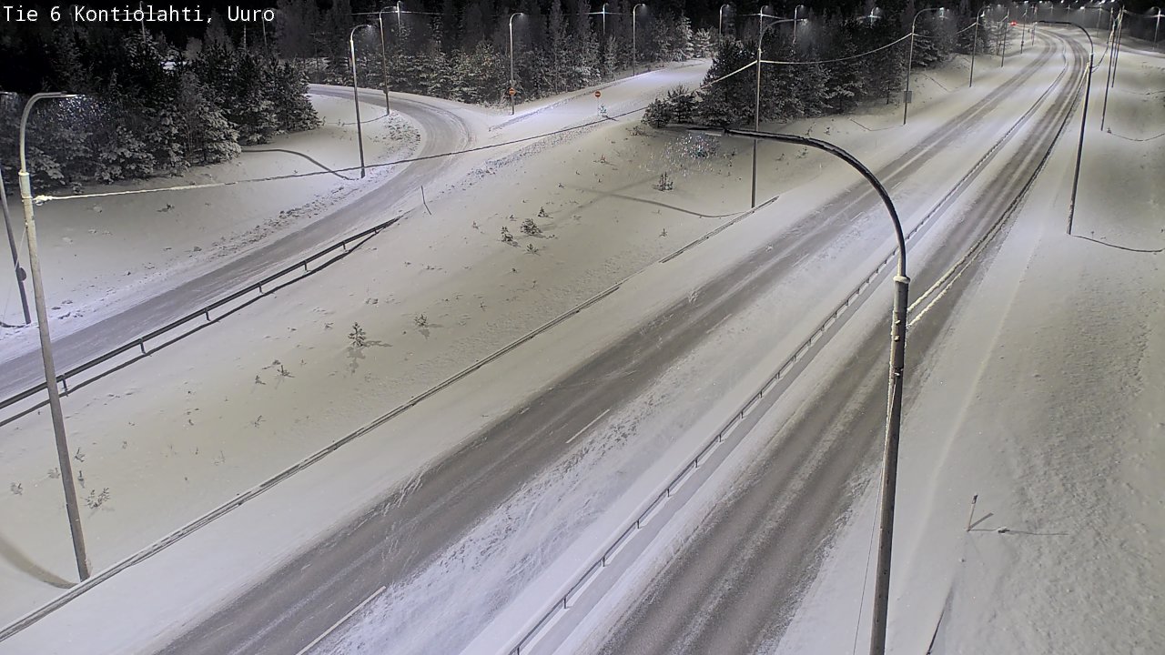 Weather Camera Image Road 6 Kontiolahti, Uuro, Kontiolahti, Pohjois-Karjala