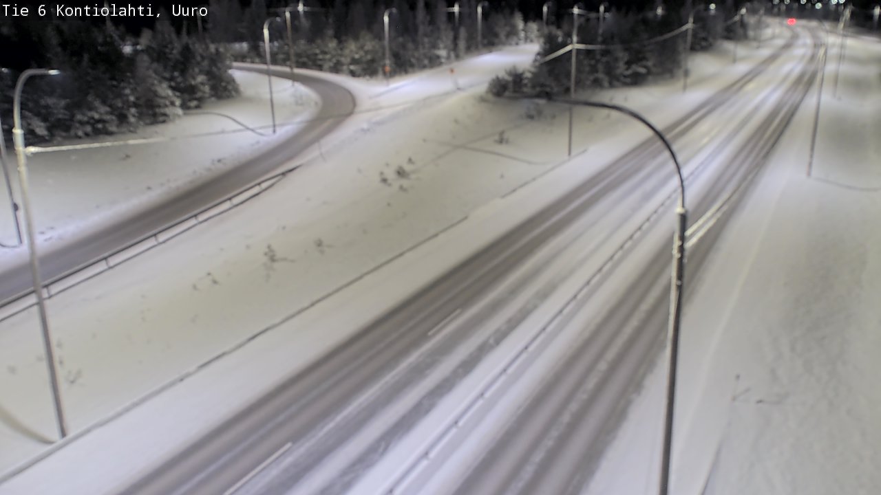 Weather Camera Image Road 6 Kontiolahti, Uuro, Kontiolahti, Pohjois-Karjala