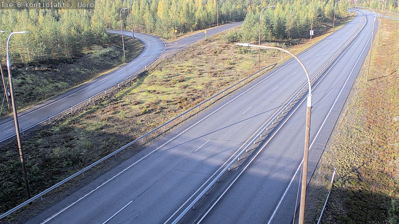 Weather Camera Image Road 6 Kontiolahti, Uuro, Kontiolahti, Pohjois-Karjala