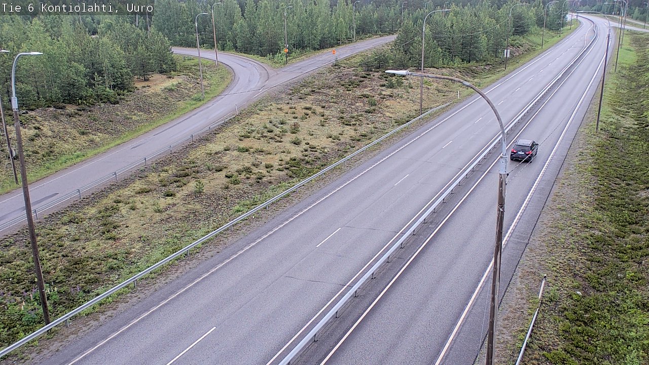 Weather Camera Image Road 6 Kontiolahti, Uuro, Kontiolahti, Pohjois-Karjala