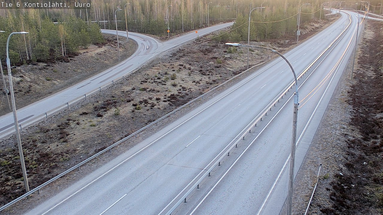 Weather Camera Image Road 6 Kontiolahti, Uuro, Kontiolahti, Pohjois-Karjala