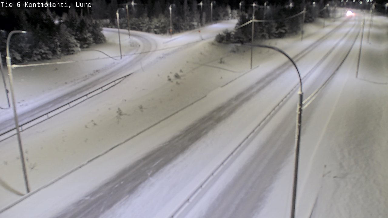 Weather Camera Image Road 6 Kontiolahti, Uuro, Kontiolahti, Pohjois-Karjala