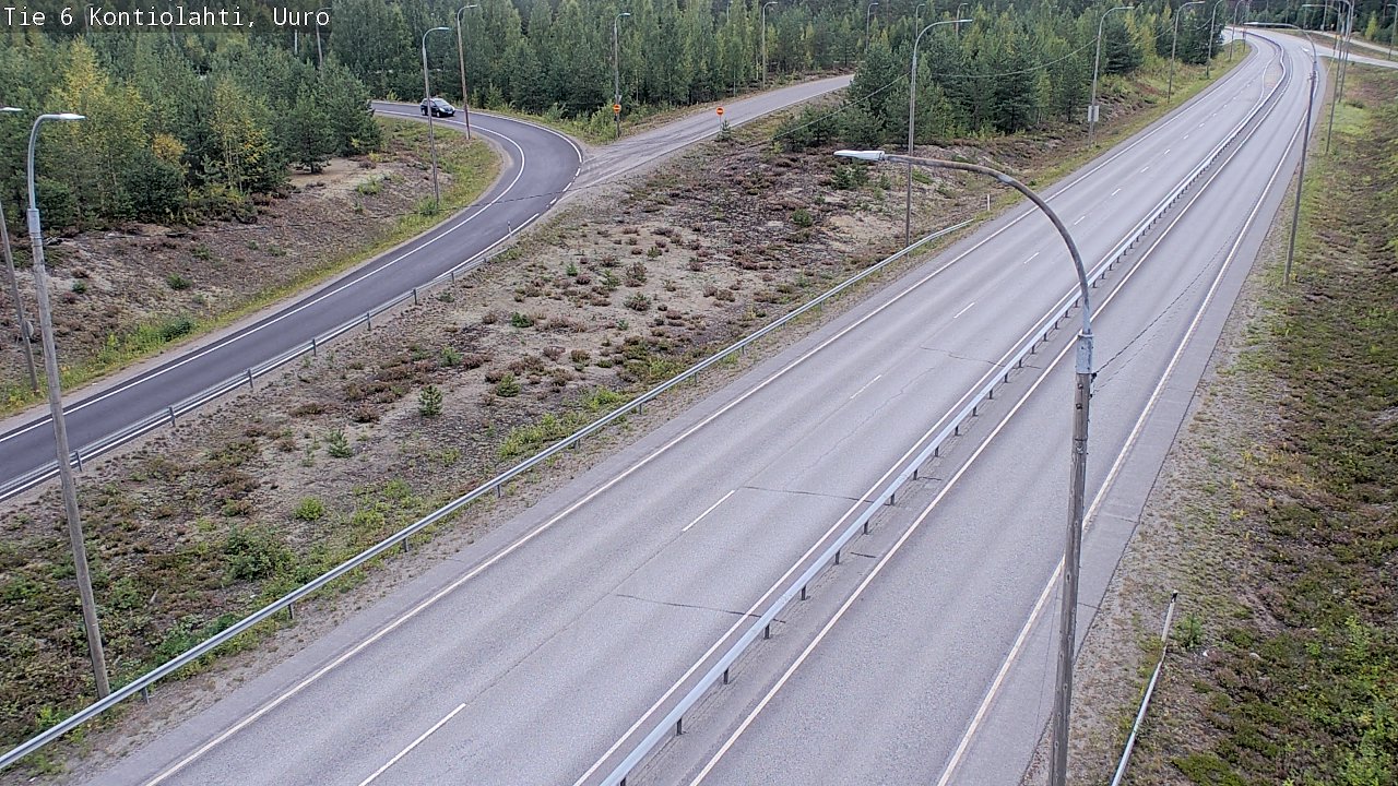 Weather Camera Image Väg 6 Kontiolax, Uuro, Kontiolahti, Pohjois-Karjala